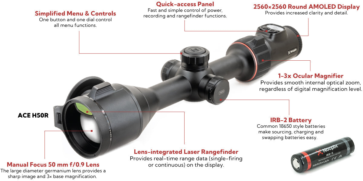 Nocpix ACE H50R Thermal Scope 640