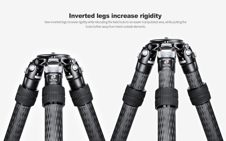 Leofoto SO-362C SOAR Series Carbon Fiber Tripod Inverted Legs