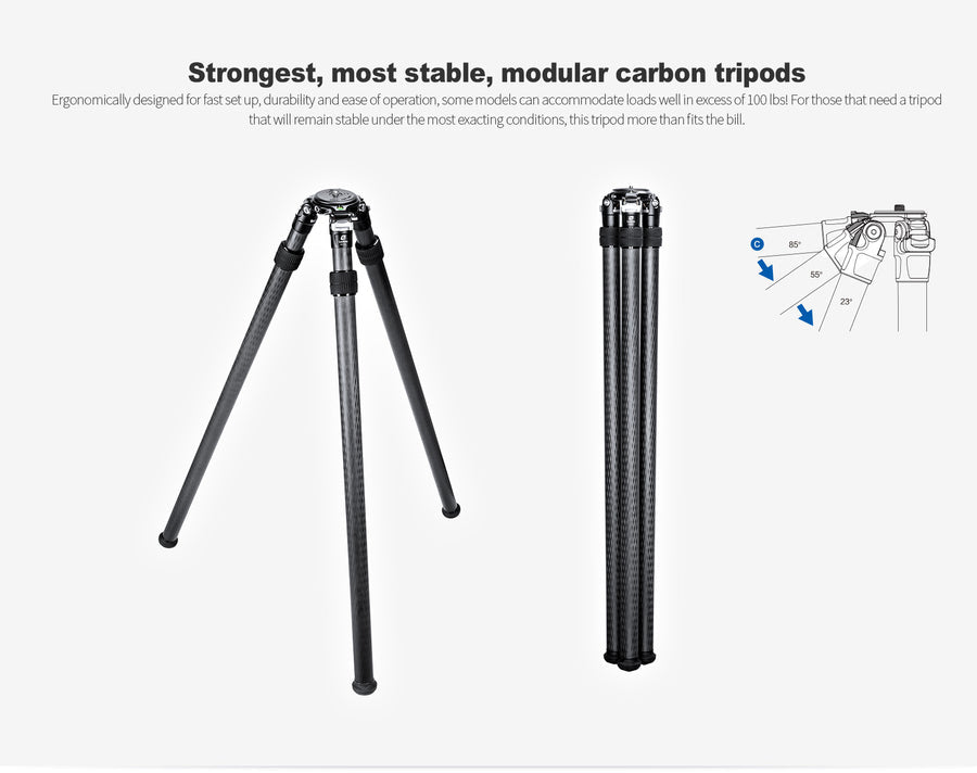 Leofoto SO-362C SOAR Series Carbon Fiber Tripod Inverted Legs