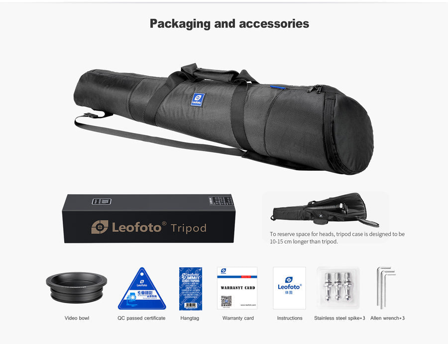 Leofoto SO-362C SOAR Series Carbon Fiber Tripod Inverted Legs