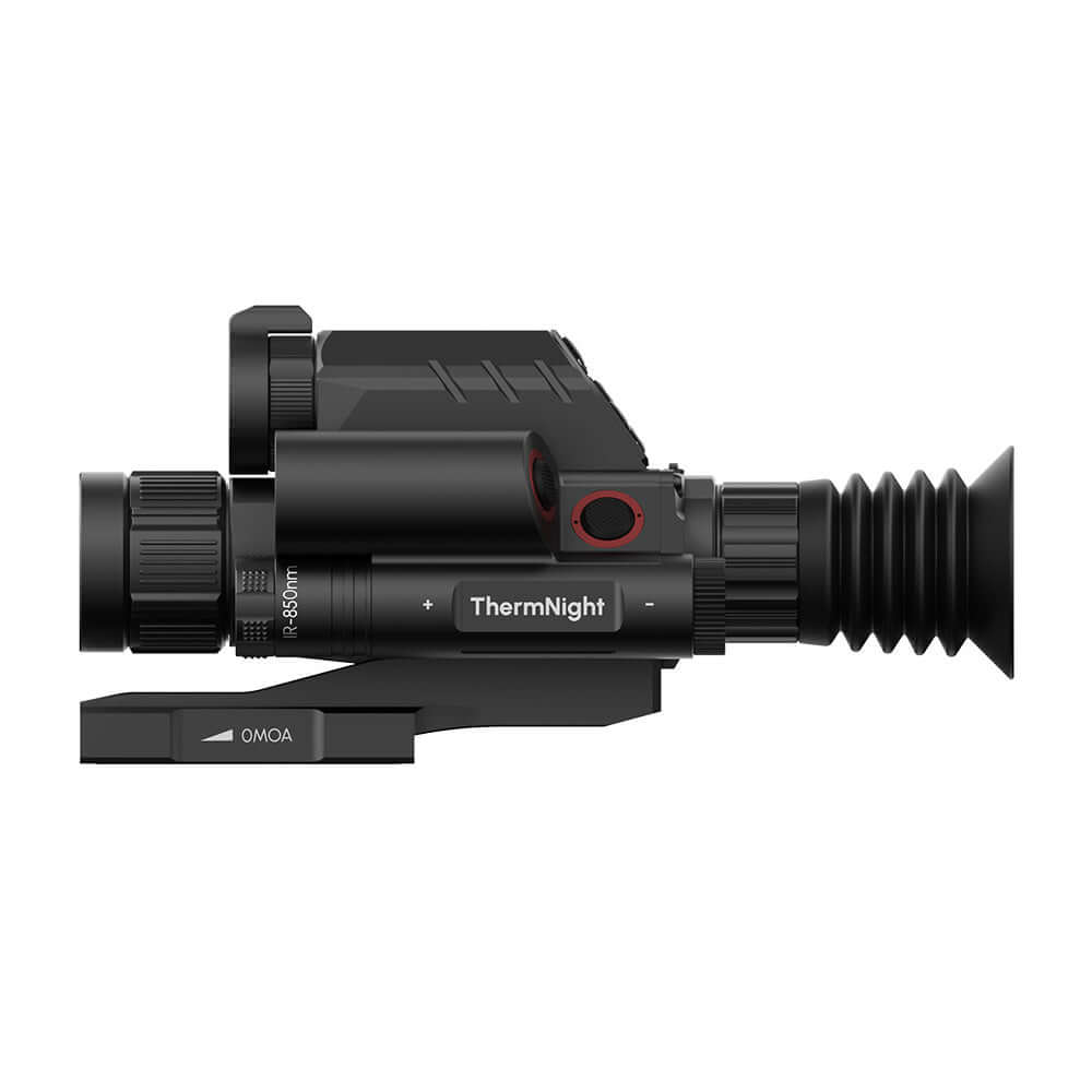 A product photo of DNT Optics TNC225 R - Therm Night Thermal &amp;amp; Night Vision Multispectral Scope, shown in a section about legal considerations for night vision scope use.