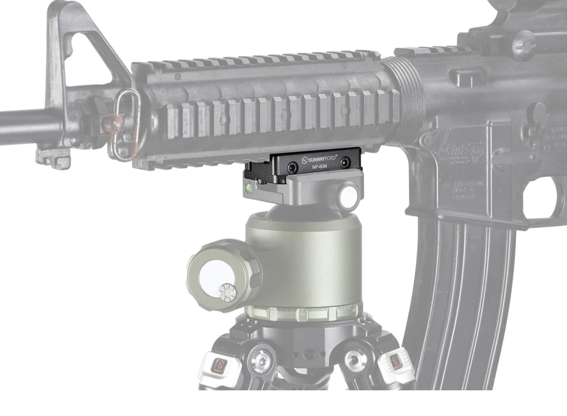 NP-60N Picatinny NATO Arca-Swiss Tripod Dovetail Adapter Mount Arca