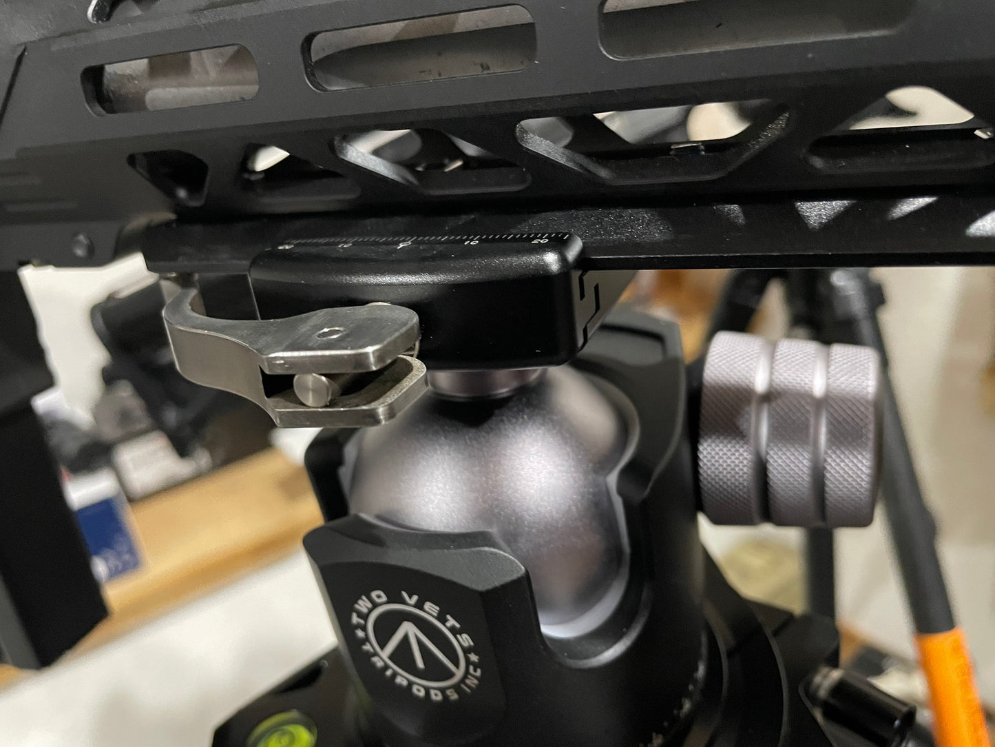 ShineWee M- 140L Arca Rail 5.51” MLOK Tripod Mount Adapter, for Rifle Tripod Ballhead Quick Release Plate