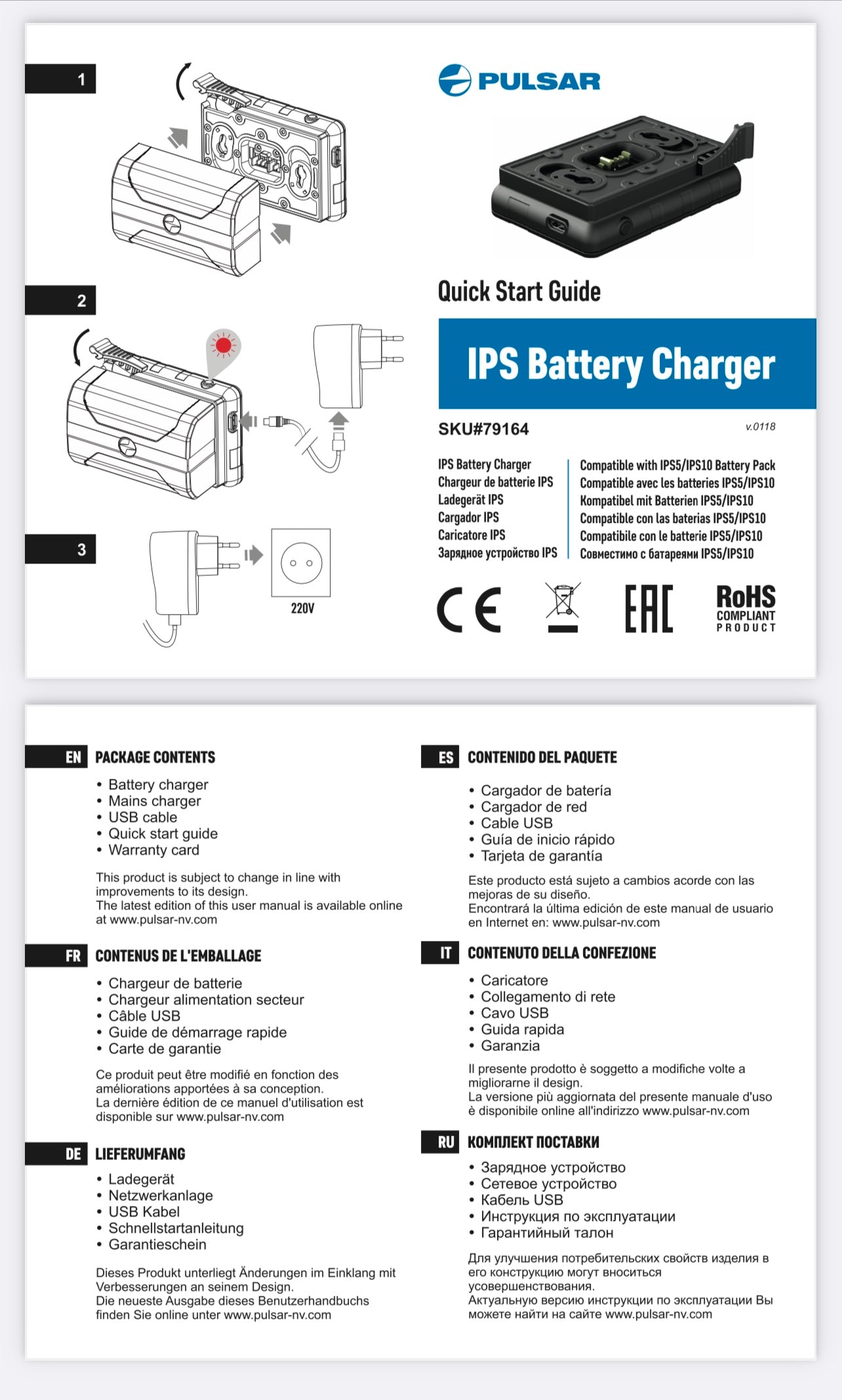 Pulsar Battery Charger IPS #PL79164